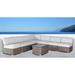 LSI 8 Piece Rattan Sectional Seating Group with Cushions
