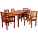 Emerson 7-Piece Outdoor Dining Set Eucalyptus Rectangular Patio Furniture