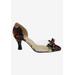 Wide Width Women's Cupcake Pump by Bellini in Black Floral (Size 8 1/2 W)