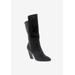 Women's Chrome Wide Calf Boot by Bellini in Black Micro Stretch (Size 10 M)