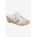 Women's Pretty Wedge Sandal by Bellini in White Faux Nubuck (Size 9 M)