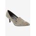 Wide Width Women's Bobcat Kitten Heel Pump by Bellini in Grey (Size 11 W)