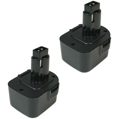 Trade-shop - 2x Premium Ni-MH Akku 12V 3000mAh ersetzt Dewalt DC9071 DE9037 DE9071 DE9072 DE9074 Image