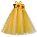 Robe Longue Tournesol pour Bol Costume Épouvantail Citrouille pour Enfants Costumes d'Halloween