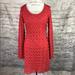 Free People Dresses | Free People Lace Red Dress Back Keyhole | Color: Red | Size: Xs