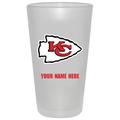 Kansas City Chiefs 16oz. Frosted Personalized Pint Glass