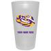 LSU Tigers 16oz. Frosted Personalized Pint Glass