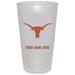 Texas Longhorns 16oz. Frosted Personalized Pint Glass