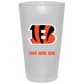 Cincinnati Bengals 16oz. Frosted Personalized Pint Glass
