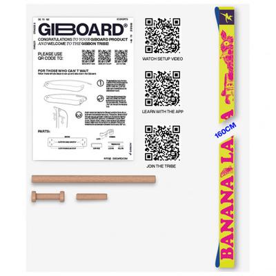 Gibbon Slacklines - Giboard Line - Slackline Gr 160 x 3,5 cm banana lama