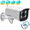 BESDER 5MP 2MP Audio sans fil Version nuit alarme Push P2PWifi caméra Bullet caméra IP extérieure