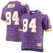 Men's Mitchell & Ness Randy Moss Purple Minnesota Vikings Retired Player Name Number Acid Wash Top