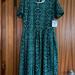 Lularoe Dresses | Lularoe Amelia | Color: Black/Green | Size: Xl