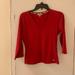 Burberry Tops | Burberry London Red Three Quarter Sleeve Too | Color: Red | Size: S