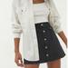 Urban Outfitters Skirts | Bdg Sadie Denim Button-Front Mini Skirt (Black) | Color: Black | Size: L