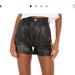 Levi's Shorts | Levis High Rise Black Vegan Leather Shorts | Color: Black | Size: 27