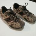 Coach Shoes | Coach Jayme Gold Sneakers Size 7.5 | Color: Brown/Gold | Size: 7.5