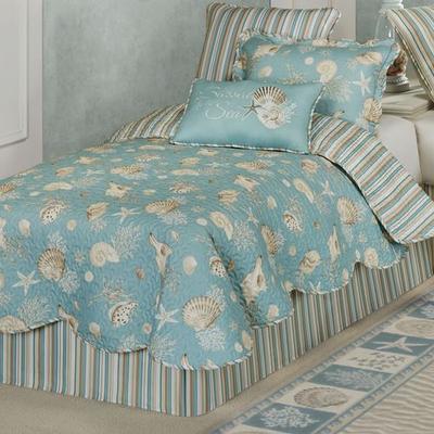 Seabreeze Twin Quilt Set Aqua, Twin, Aqua