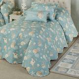 Seabreeze Grande Twin Bedspread Set Aqua, Twin, Aqua