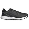 adidas Golf Mens S2G Leather Golf Shoes - Black/Grey/Green Oxide - UK 7.5