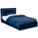 Upholstered Twin Bed in Blue - Delta Children BB81435GN-999