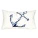 "Liora Manne Visions II Marina Indoor/Outdoor Pillow White 12""x20"" - Trans Ocean Import Co 7SB1S418402"