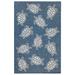 "Liora Manne Carmel Seaturtles Indoor/Outdoor Rug Navy 39""x59"" - Trans Ocean Import Co CRE45841333"