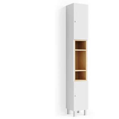 Vicco - Badschrank Aquis, Weiß, 30 x 190 cm