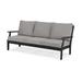 Trex Outdoor Yacht Club Deep Seating Sofa Plastic/Olefin Fabric Included in Gray/Black/Brown | 31.63 H x 73.88 W x 31.25 D in | Wayfair