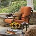 Tropitone Ravello Patio Chair w/ Cushions Metal in Brown | 35.5 H x 31 W x 34.5 D in | Wayfair 660911_BAR_Mozambique