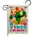 Breeze Decor Mr. Cactus Mayo Cinco De Summer 2-Sided Polyester 18.5" x 13" House Flag in Green | 18.5 H x 13 W in | Wayfair