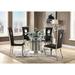 Everly Quinn Cassan 52" Pedestal Dining Table Glass | 30 H x 52 W x 52 D in | Wayfair 43A3C8AB2EBD4C98A02B6DD0AED8F153