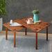 Loon Peak® Arakadz Solid Wood Abstract End Table Wood in Brown | 18 H x 33.5 W x 15 D in | Wayfair 16954C7B23994DDE9E2E63B44357F50D