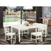 Canora Grey Feasterville Butterfly Leaf Rubberwood Solid Wood Dining Set Wood in White | Wayfair 03B376FAF0614C74ABE09A7792FF5B49