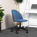 Latitude Run® Task Chair Upholstered, Stainless Steel in Blue/Gray | 33.7 H x 22.4 W x 22.4 D in | Wayfair 8A11C9382D204AA296FA0281998FFD79