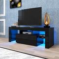 Ivy Bronx TV Stand For Tvs Up To 55" Wood in Brown | 17.71 H x 51.18 W x 13.77 D in | Wayfair 19AB62369FC848AEA9B351A8A5F96F3A