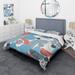 Designart 'Retro Shapes With Abstract Suns and Moons II' Modern Duvet Cover Set