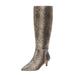 Wide Width Women's The Poloma Wide Calf Boot by Comfortview in Multi Snake (Size 9 W)