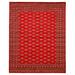 ECARPETGALLERY Hand-knotted Finest Peshawar Bokhara Dark Red Wool Rug - 8'0 x 10'0