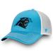 Men's Fanatics Branded Blue/White Carolina Panthers Fundamental Trucker Unstructured Adjustable Hat