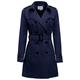 SS7 Womens Trench Coat Ladies Mac Jacket Size 8 10 12 14 16 Beige Salmon Blue (10, Navy, numeric_10)