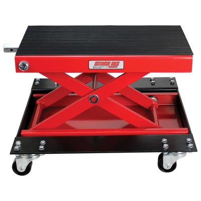 Extreme Max Wide Motorcycle Scissor Jack w/ Dolly 1100 Lbs. 5001.5059