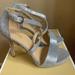 Michael Kors Shoes | Michael Kors Stassi Platform Glitter Sandals 6.5 | Color: Silver | Size: 6.5