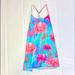 Anthropologie Dresses | Everly Floral Aqua Swing Dress Xs | Color: Pink | Size: Xs