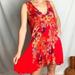 Free People Dresses | Free People Backyard Tunic Sleeveless Minidress | Color: Orange/Red | Size: S