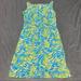 Lilly Pulitzer Dresses | Lilly Pulitzer Blue Yellow Shift Dress Euc Size 4 | Color: Blue/Yellow | Size: 4