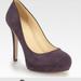 Kate Spade Shoes | Kate Spade Lori Eggplant Suede Heels 10 New! | Color: Purple | Size: 10