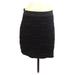 H&M Casual Skirt: Black Solid Bottoms - Women's Size Large