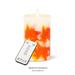 MDR Trading Inc. Reallite Leaf Unscented Flameless Candle Plastic/Paraffin in Orange/White | 4.5 H x 4.5 W x 4.5 D in | Wayfair AB-24-4627
