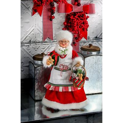 16" Mrs. Claus with Holiday Basket